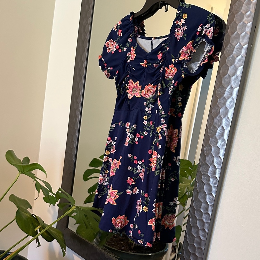 Floral Navy Kids Dress